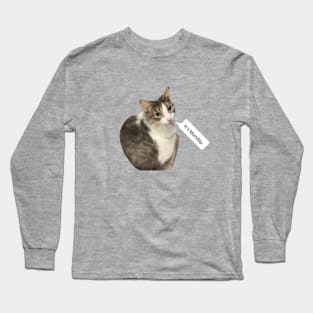 It's Monday Cat Long Sleeve T-Shirt